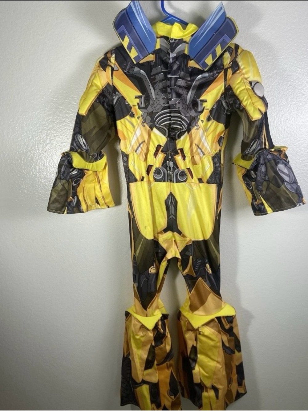 Bumblebee Halloween Yellow & Black Robot Superhero Costume for Kids size S 4-6
